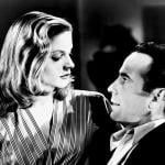 Actors Lauren Bacall and Humphrey Bogart in the 'whistle' scene of the 1944 movie 'To Have and Have Not.'