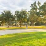 suburban playground in texas park