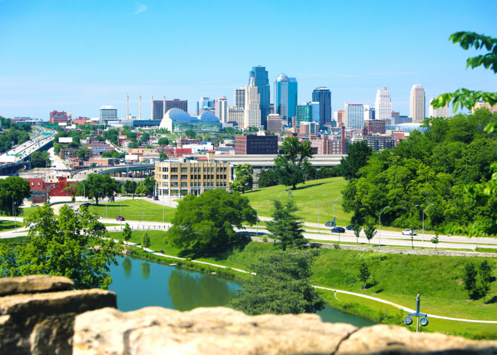 The skyline of Kansas City.