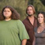 Actors Jorge Garcia, Josh Holloway and Evangeline Lilly in a scene from 'Lost'